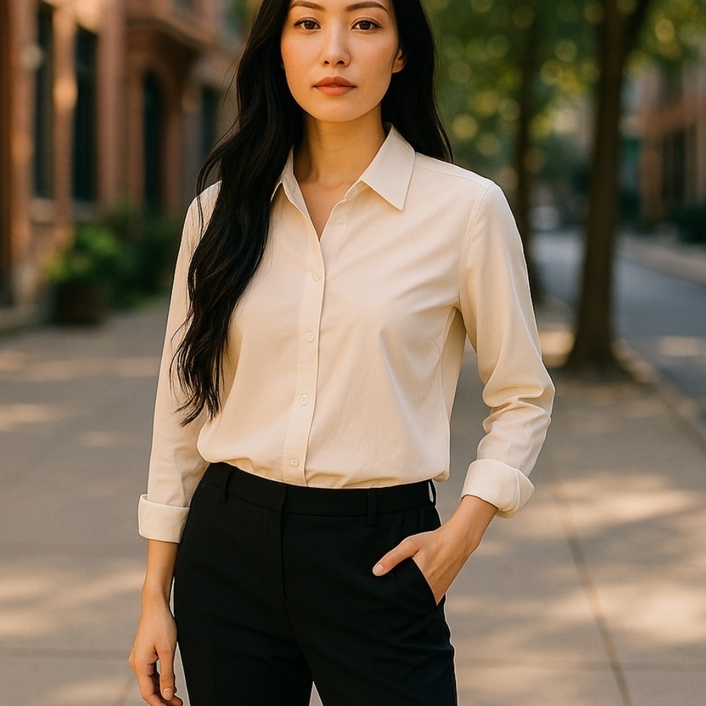 Neutral Ground button up blouse, new with tags, size small